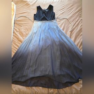 Speechless Navy to Light Blue Ombre Sleeveless Girls Dress